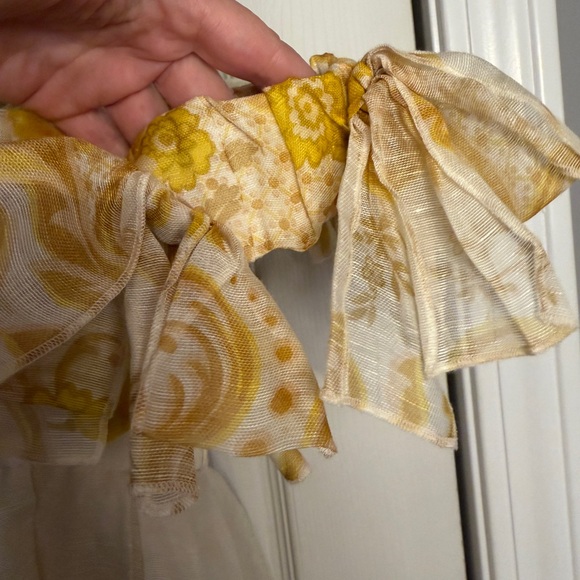 Zimmermann Postcard Bow Bodice Mini Dress. Yellow. No Belt. Size 3 US10 - Picture 12 of 16